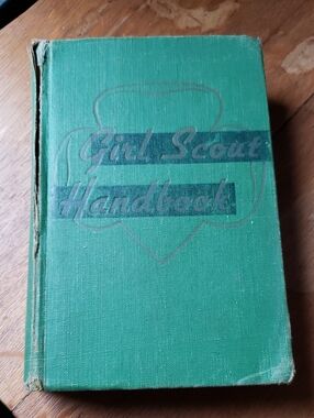Girl Scout Handbook Green Coffee Table Book